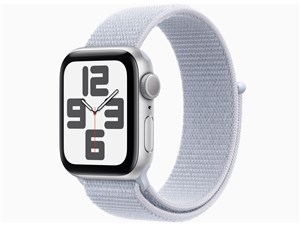 Apple Watch SE 第2世代 GPSモデル 40mm MXEE3J/A [シルバー・ブルークラウド･･･