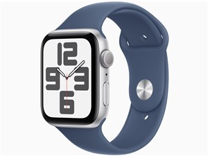 Apple Watch SE 第2世代 GPSモデル 44mm MXEQ3J/A [シルバー・デニムスポーツ･･･