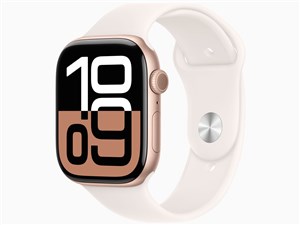 Apple Watch Series 10 GPSモデル 46mm MWWU3J/A [ローズゴールド・ライトブ･･･