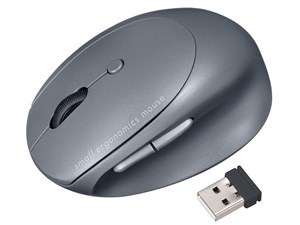 MA-EWBBS522BK (ブラック) 静音ワイヤレス コンボ 小型エルゴノミクスマウス ･･･