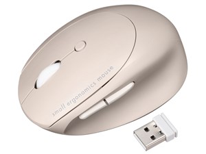 MA-EWBBS522BG (ベージュ) 静音ワイヤレス コンボ 小型エルゴノミクスマウス(･･･