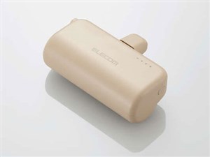 エレコム　ELECOM 直挿しモバイルバッテリー 5000mAh 最大12W 入力(Type-C×1･･･