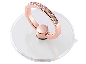 エレコム 【メール便での発送商品】＆me スマホリング (ピンクゴールド)/落下･･･
