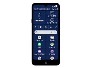 らくらくスマートフォン Lite MR01 SIMフリー [ディープブルー] (SIMフリー)