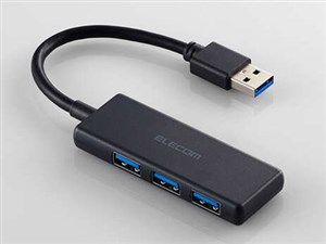 エレコム 【メール便での発送商品】USB ハブ USB3.2 Gen1 (USB-A×3) バスパ･･･