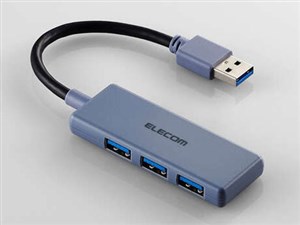 エレコム 【メール便での発送商品】USB ハブ USB3.2 Gen1 (USB-A×3) バスパ･･･