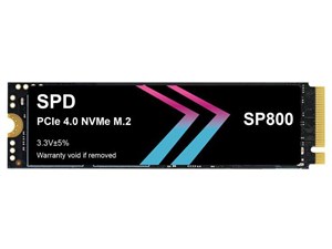 SPD SSD 2TB M.2 2280 PCIe Gen4x4 NVMe グラフェン放熱シート付き R: 7200MB･･･