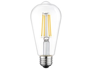 東芝【TOSHIBA】E26口金 LED調光フィラメント電球 クリア ST形 40W形相当 電･･･