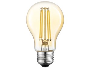 東芝【TOSHIBA】E26口金 LED調光フィラメント電球 アンバー A形 60W形相当 電･･･