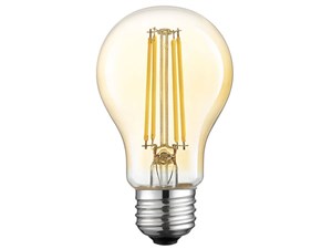 東芝【TOSHIBA】E26口金 LED調光フィラメント電球 アンバー A形 40W形相当 電･･･