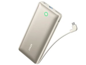 Nano Power Bank (20000mAh 30W Built-In USB-C ケーブル) A1387N21 [ホワイ･･･