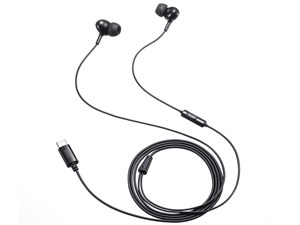 MM-HSTC04BK　(ブラック) USB Type-Cイヤホンマイク