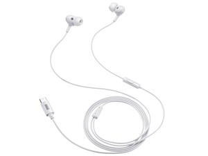 MM-HSTC04W (ホワイト) USB Type-Cイヤホンマイク