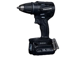 パナソニック 充電ドリルドライバー EZ1DD4J18D-B 黒 18V 5.0Ahバッテリー×2･･･