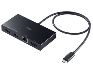 サンワサプライ USB Type-Cドッキングステーション USB-DKM10BK