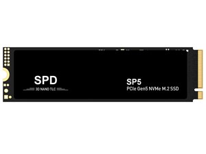 SPD 内蔵SSD 4TB PCIe Gen5 M.2 NVMe 2280 DRAM搭載 超高速読込14200MB/s 書･･･