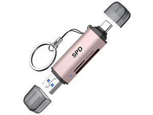 SDカードリーダー USB 3.2 Gen 1 UHS-I DDR200モード Type-C OTG対応 5Gbps ･･･