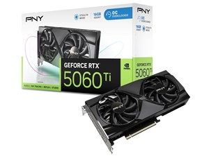 GeForce RTX 5060 Ti 16GB Overclocked Dual Fan VCG5060T16DFXPB1-O [PCIExp･･･