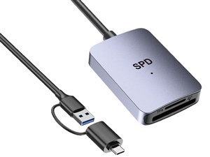 SPD 2-in-1 SDカードリーダー USB-C&USB-A対応 USB 3.2 Gen 1 UHS-I 5Gbps 2-･･･