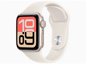 Apple Watch SE 3 GPSモデル 40mm MEH54J/A [スターライトスポーツバンド M/L･･･