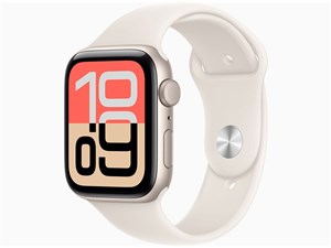Apple Watch SE 3 GPSモデル 44mm MEHJ4J/A [スターライトスポーツバンド M/L･･･