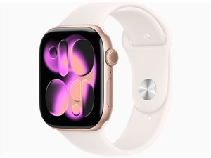 Apple Watch Series 11 GPSモデル 46mm MEV64J/A [ローズゴールド・ライトブ･･･