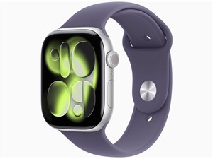 Apple Watch Series 11 GPSモデル 46mm MEV94J/A [シルバー・パープルフォグ･･･