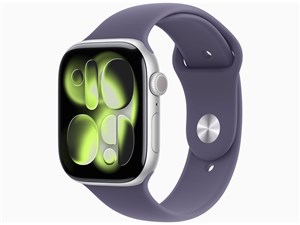 Apple Watch Series 11 GPSモデル 46mm MEVA4J/A [シルバー・パープルフォグ･･･