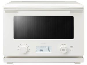 東芝【TOSHIBA】20L オーブンレンジ ミルキーホワイト フラット庫内 リベイク･･･
