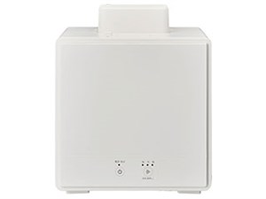 お手入れ簡単! スチーム式加湿器 1.6L 簡単給水 シンプル モノトーン 白 ホワ･･･