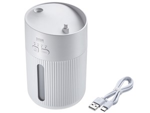 USB-TOY103W (ホワイト) 上部給水USB加湿器 (USB電源・400ml)