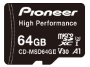 CD-MSD64GII カロッツェリア パイオニア microSDカード 容量：64GB (SDXC)【･･･