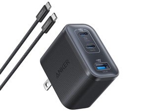 Anker Nano Charger (70W 3ports) with USB-C & USB-C ケーブル B121AN11 [ブ･･･