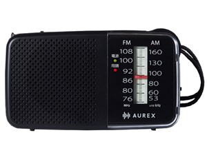 東芝【TOSHIBA】ホームラジオ AUREX ブラック ワイドFM 強弱2段階LEDライト搭･･･