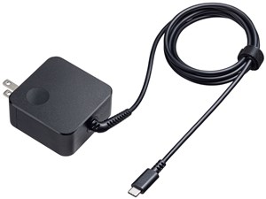 ACA-PD108BK USB PD対応AC充電器 (PD45W・Type-Cケーブル一体型)