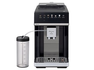 東芝【TOSHIBA】全自動エスプレッソ＆ラテマシン ブラック エスプレッソマシ･･･