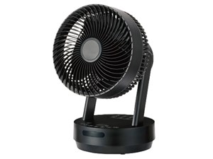 ユアサプライムス【扇風機】DCモーター 360度 サーキュレーター ブラック リ･･･