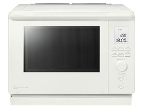 東芝【TOSHIBA】30L 角皿式スチームオーブンレンジ ミルキーホワイト 石窯ド･･･