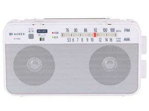 東芝【TOSHIBA】ホームラジオ ホワイト AUREX（オーレックス） LEDライト付き･･･