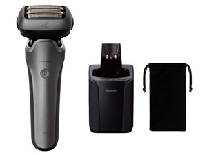 パナソニック【Panasonic】ラムダッシュPRO 5枚刃 チタンシルバー 自動洗浄器付 メンズシェーバー LAMDASH PRO5 電気シェーバー ES-L572U-S【お風呂でも剃れる】 商品画像1：家電のSAKURAchacha