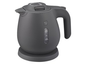 CK-JA08-HZ (チャコール) 電気ケトル 蒸気レス構造 転倒湯漏れ防止構造 0.8L