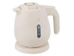 CK-JA08-WZ (エクリュ) 電気ケトル 蒸気レス構造 転倒湯漏れ防止構造 0.8L