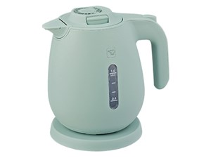 CK-JA10-GM (グレーズグリーン) 電気ケトル 蒸気レス構造 転倒湯漏れ防止構造･･･