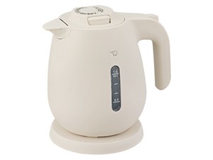 CK-JA10-WZ (エクリュ) 電気ケトル 蒸気レス構造 転倒湯漏れ防止構造 1.0L