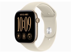 Apple Watch Series 12 GPSモデル 46mm MJEP4X/A [ライトゴールド・サンドス･･･