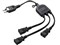 TAP-EX3BKN (ブラック) ACアダプタ専用電源延長コード (3分岐・2P・3個口)　 商品画像1：eONE