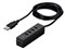 どっちもUSBハブ どっちもUSBポート採用USB2.0ハブ 5ポートタイプ ブラック BSH5UD20BK 商品画像1：123market