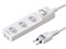 TAP-TSH43SWN (ホワイト) 火災予防安全タップ (2P・4個口・3m) 商品画像1：eONE