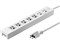 電源タップ 5個口連動集中スイッチ+雷ガード 3P・7個口 3m TAP-F37-3KR 商品画像1：123market