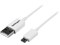 1m ホワイト micro USB2.0ケーブル USB A(オス)-USB micro-B(オス)変換アダプタ USBPAUB1MW 商品画像1：123market